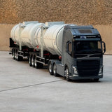 Miniatura Volvo FH Globetrotter com Carreta Tanque Duplo (Escala 1/24)
