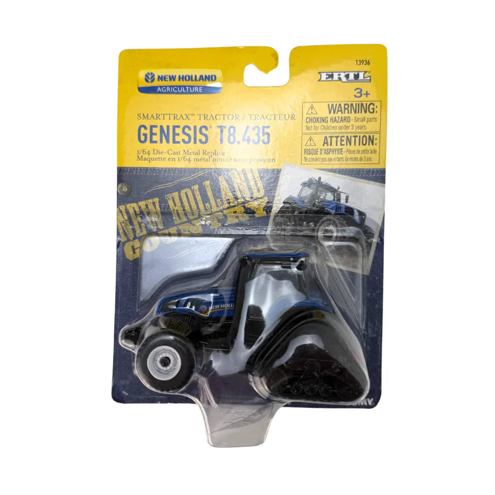 Trator New Holland Genesis T8.435 SmartTrax - Esteira - Ertl - 1/64