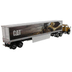 Miniatura Colecionável - Caminhão CAT CT660 com Trailer - Escala 1:50