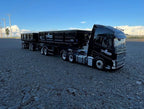 Miniatura Volvo FH + Rodocaçamba Randon com Dolly Rebaixado – Escala 1/24 (Personalizável)