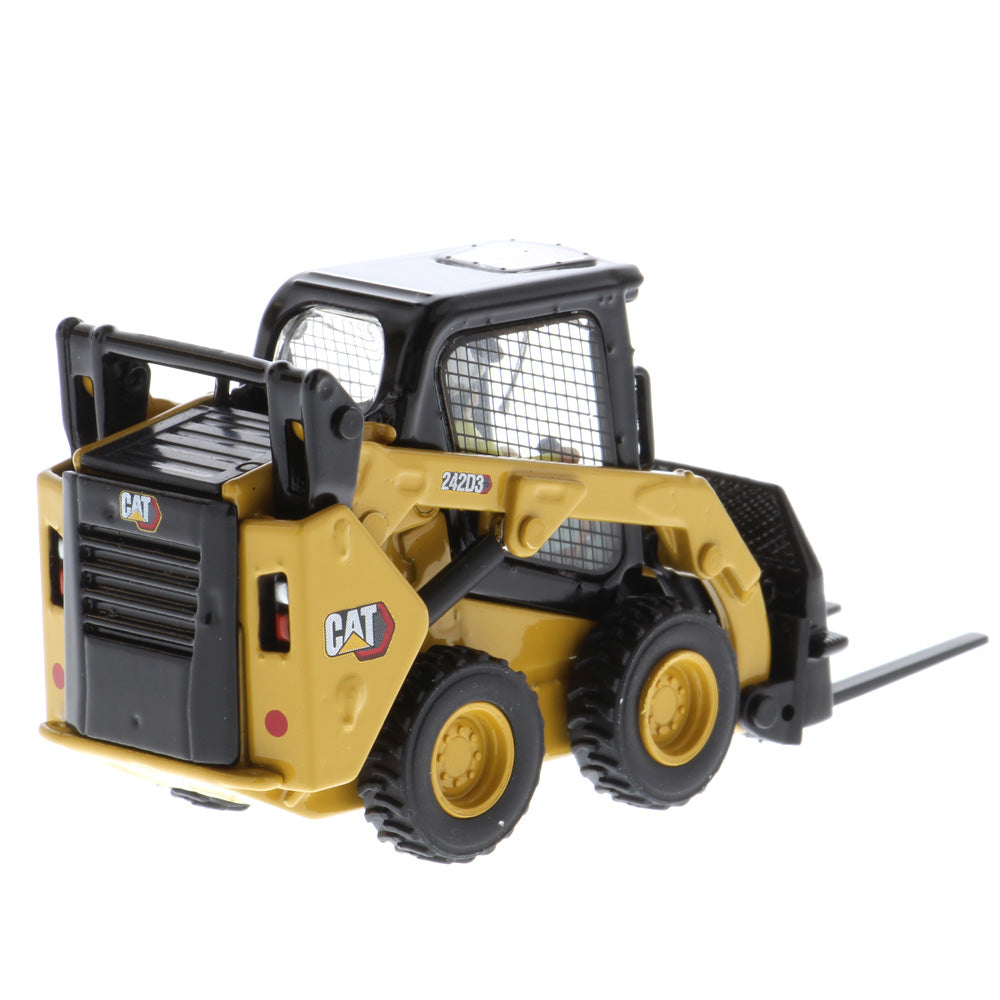 Miniatura Colecionável - Carregador Compacto CAT 242D3 - Escala 1:50