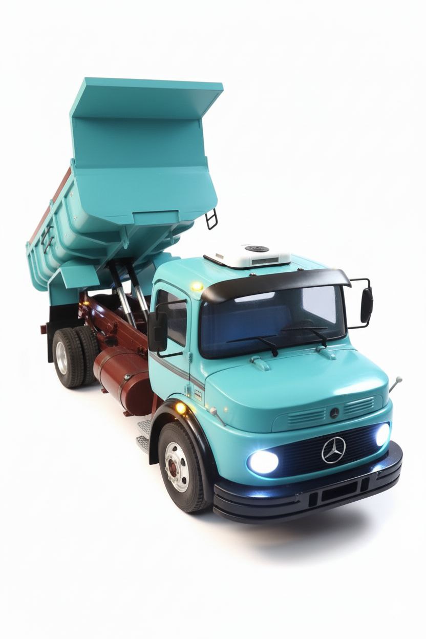 Mercedes-Benz L-1113 Basculante RC (Controle Remoto) - Escala 1/14