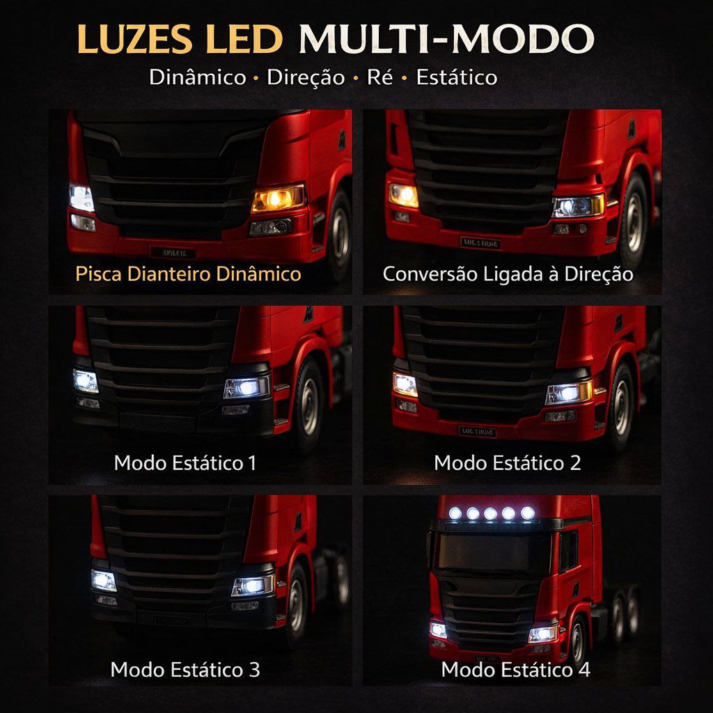 Mercedes-Benz L-1113 Basculante RC (Controle Remoto) - Escala 1/14