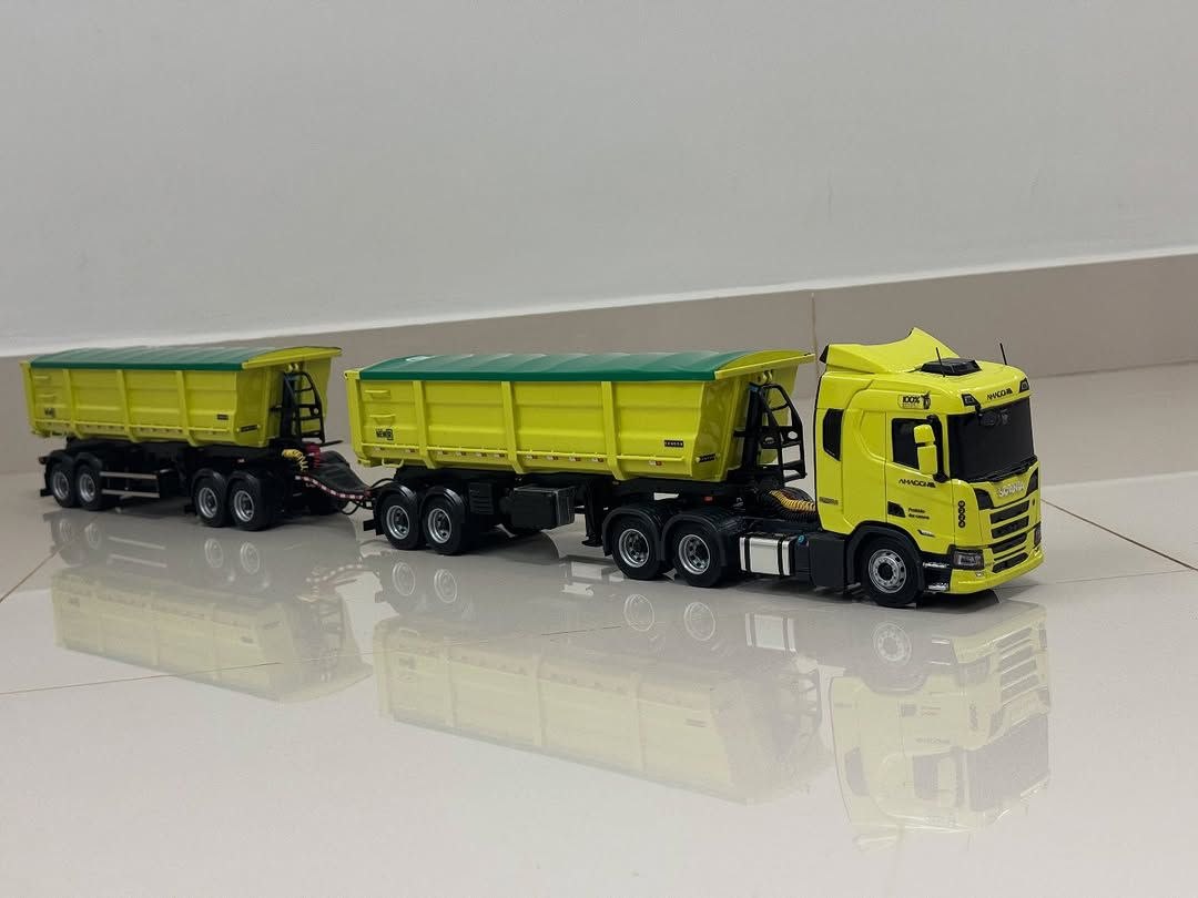 Scania NTG Rodocaçamba Randon RC 1/14 - (Controle Remoto)