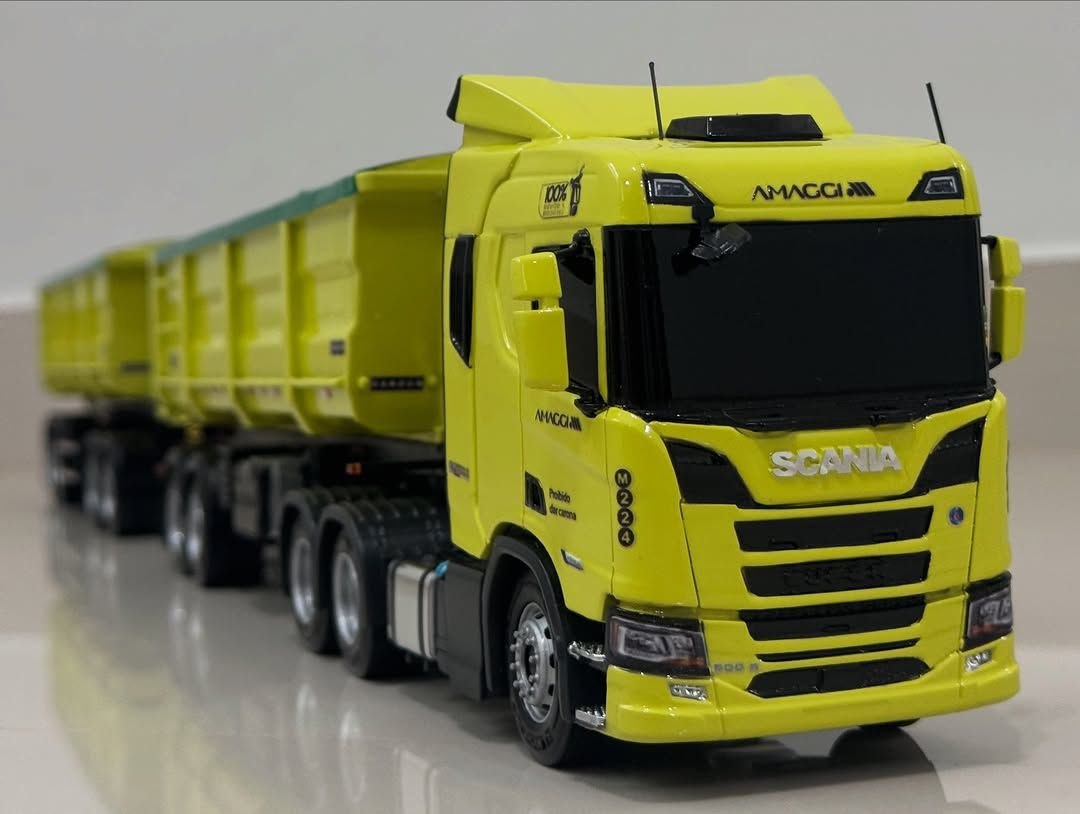 Scania NTG Rodocaçamba Randon RC 1/14 - (Controle Remoto)