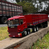 Scania 420 Vermelha Graneleira 2 Eixos RC 1/14 - (Controle Remoto)
