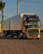 Miniatura Volvo FH com Rodotrem Baú Randon (Escala 1/24)